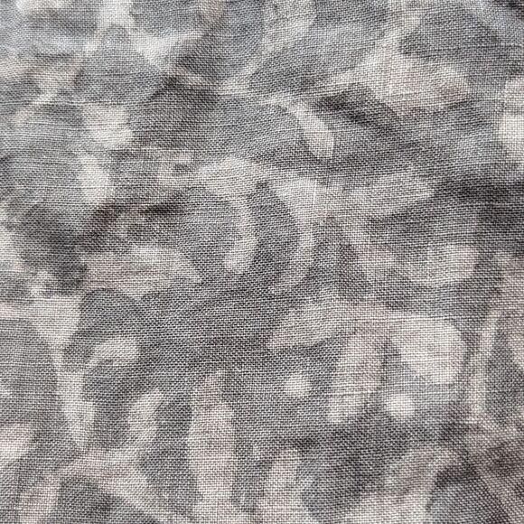 Maiwa Studio 100 Linen  Floral wrap Cropped Top S - Picture 7 of 16